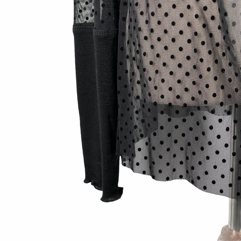 Sandra Soulos sheer black spot blouse. Size 12. - Picture 5 of 8